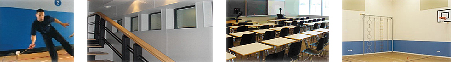 Protecciones de pared Diec educativo deportivo